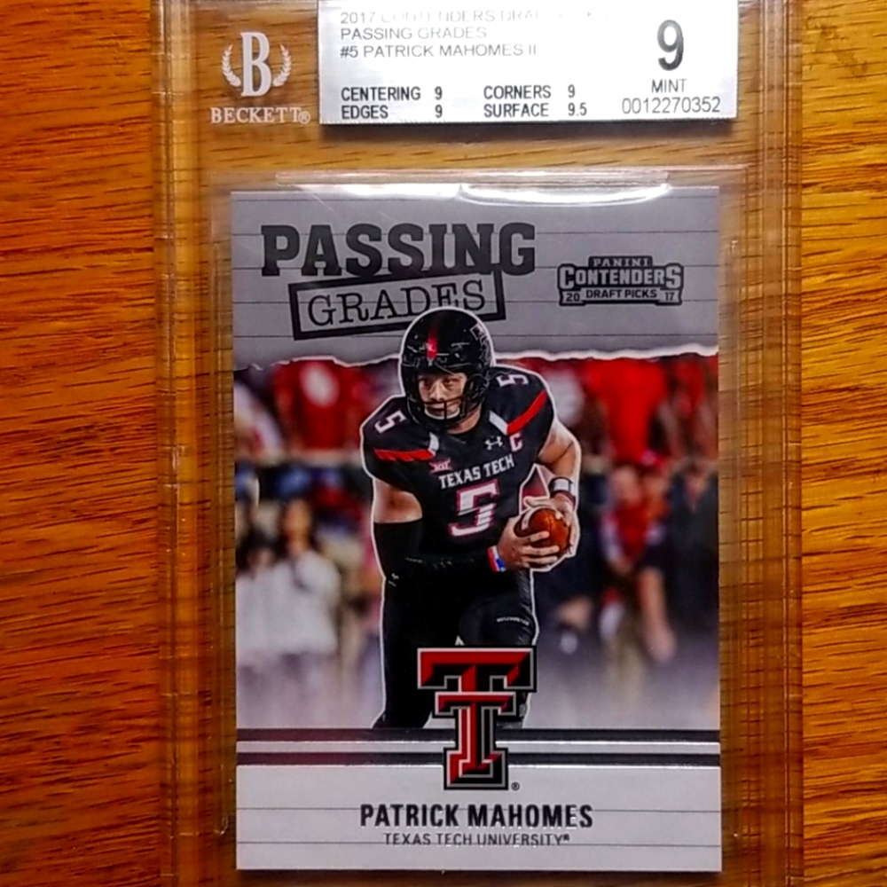Patrick Mahomes Rookie Draft Picks!! Mint!!